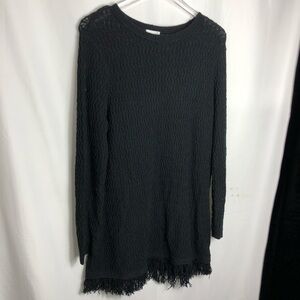 J. Jill Fringe Bottom Sweater size large 0534